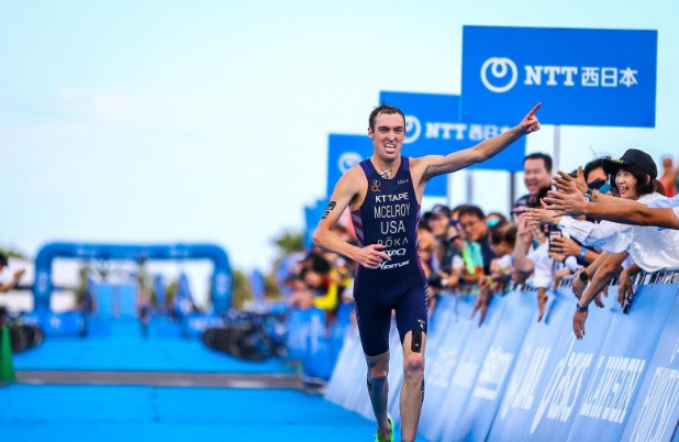 Matthew McElroy of the United States continued his fine form with another victory ©ITU