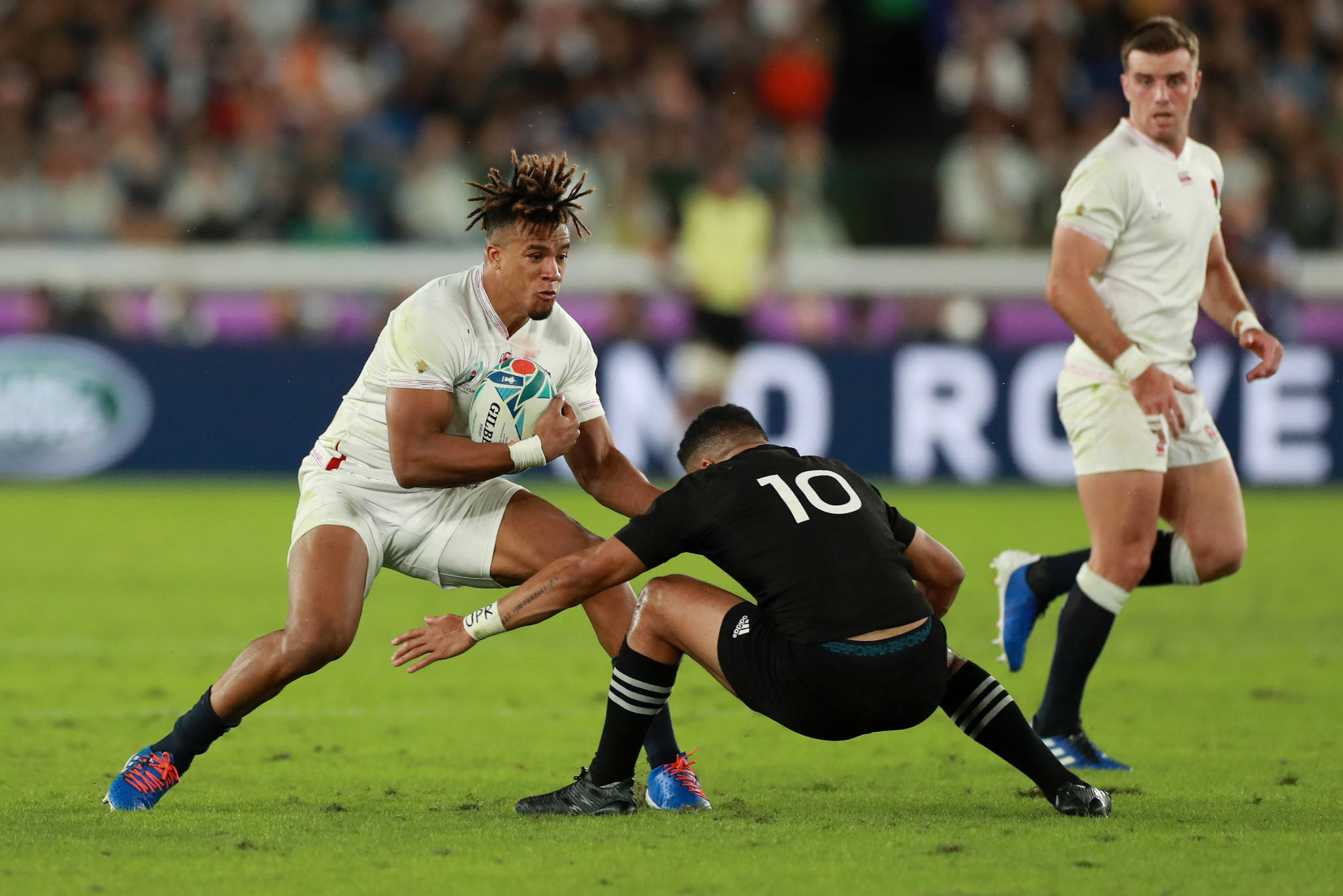 Livewire Anthony Watson delivered perhaps his best performance in an England shirt ©Getty Images