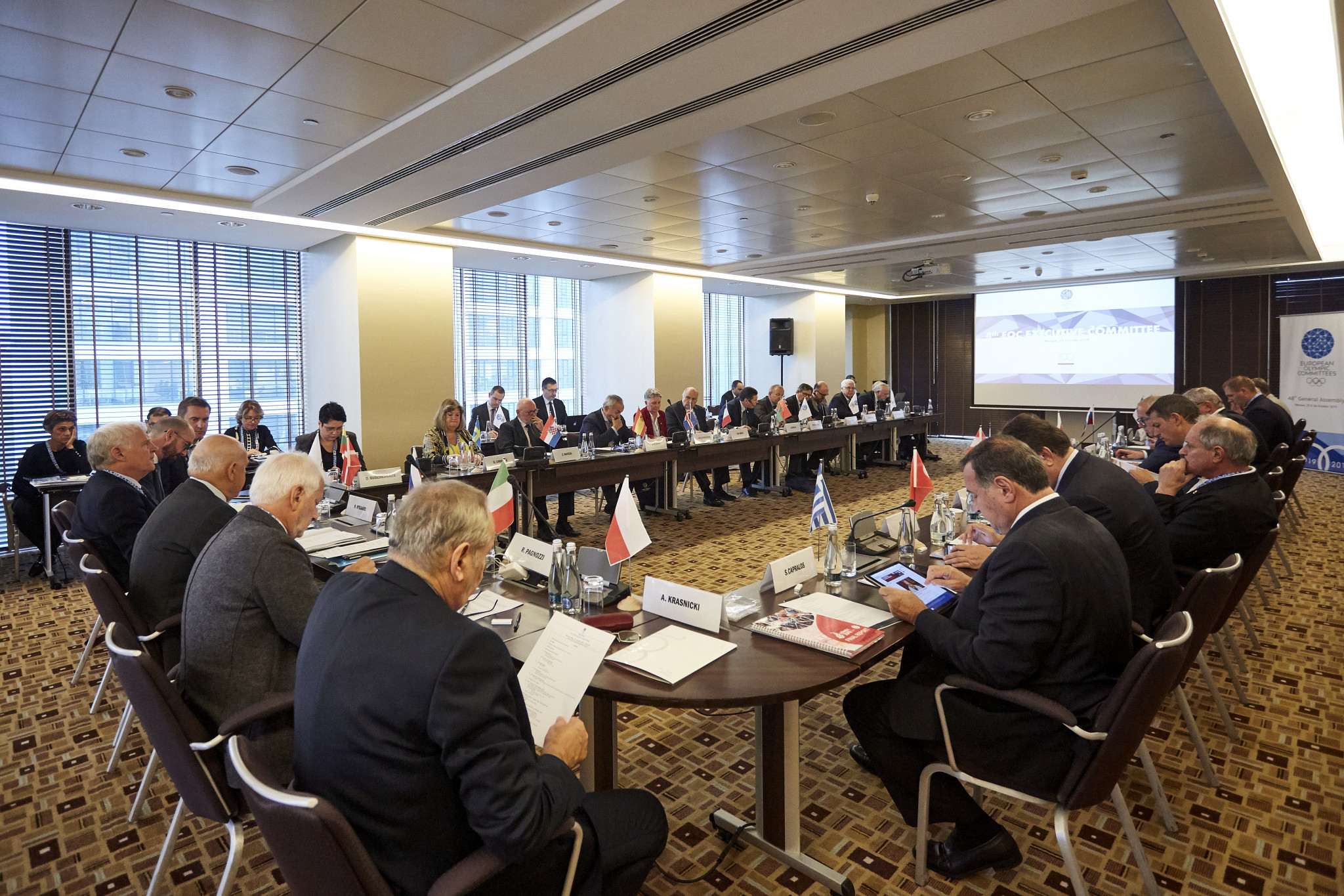 The EOC Executive Committee met the day before the General Assembly started ©EOC