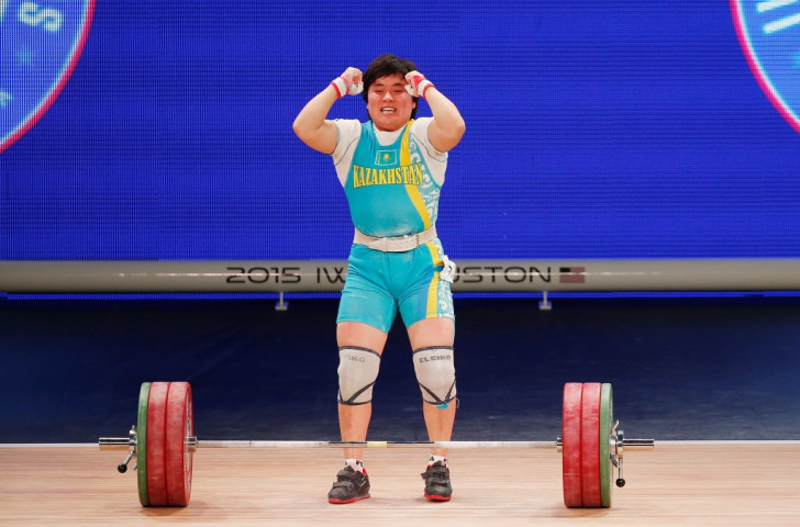 Kazakhstan's Zhazira Zhapparkul, the defending women's 69kg overall champion, had to settle for silver this year ©Getty Images