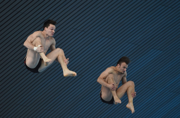 Patrick Hausding (left) claimed two silver medals at the latest leg of the Diving World Series in London last week