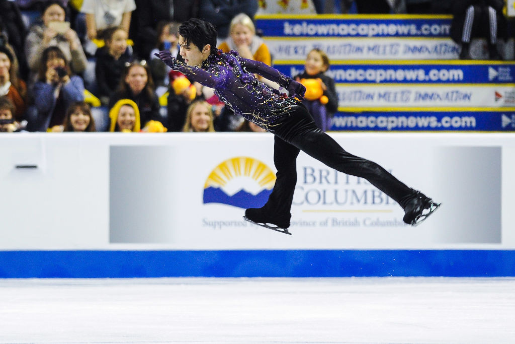 Japan's double Olympic champion Yuzuru Hanyu was an inspired winner of the Skate Canada title ©ISU