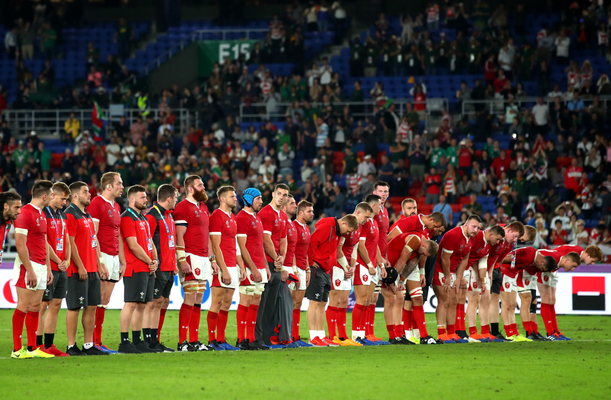Wales were desolate at the final whistle following their heartbreaking exit ©Getty Images