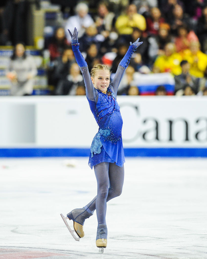 Russia's double world junior champion Alexandra Trusova earned her first ISU Grand Prix title in winning Skate Canada ©ISU