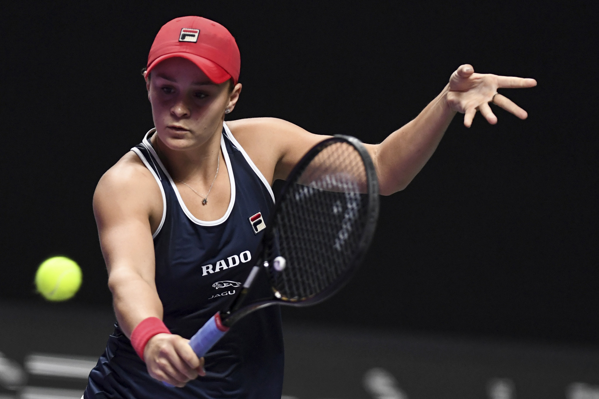 Australian world number one Ashleigh Barty won her first match of the WTA Finals ©Getty Images