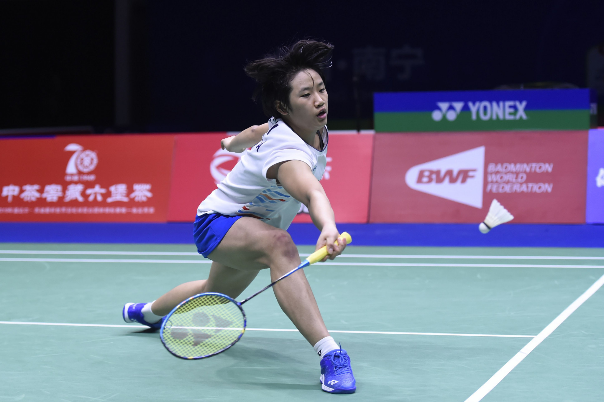 Teenage star An beats Olympic champion Marín to clinch BWF French Open