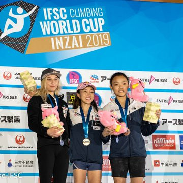 Jain Kim of South Korea achieved her 30th IFSC World Cup medal in Inzai ©IFSC