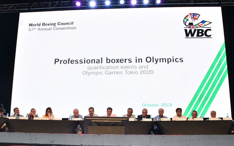 The World Boxing Council announced at its 57th Annual Convention in Cancun that it had written to the IOC to warn of the dangers of professional boxers fighting amateurs at Tokyo 2020 ©WBC