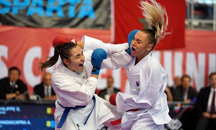 Action in the women's under-21 kumite divisions headlined the final day of competition ©WKF