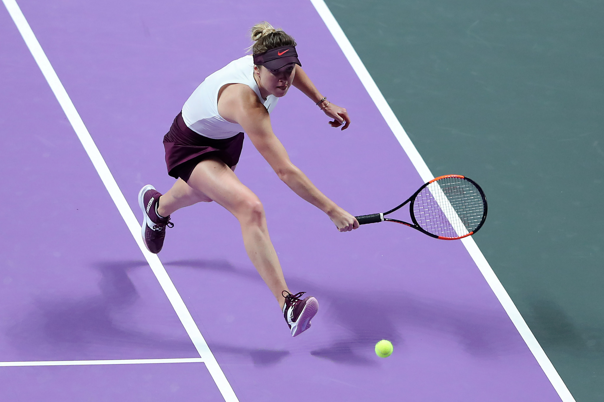 Elina Svitolina got her title defence off to a winning start at the WTA FInals in Shenzhen ©Getty Images