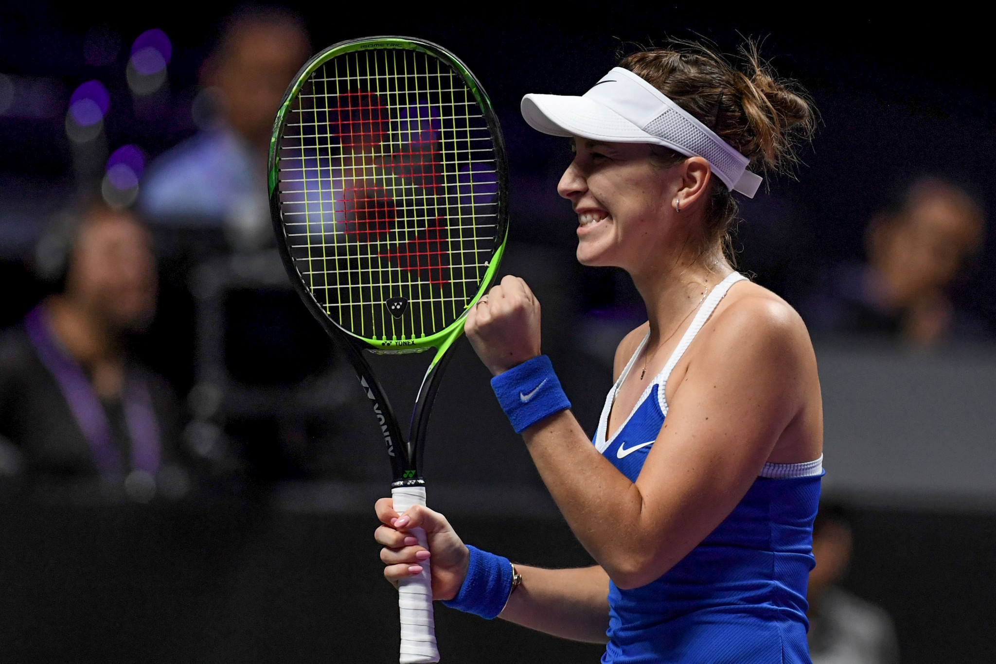 Belinda Bencic had to fight hard to defeat Petra Kvitova ©Getty Images