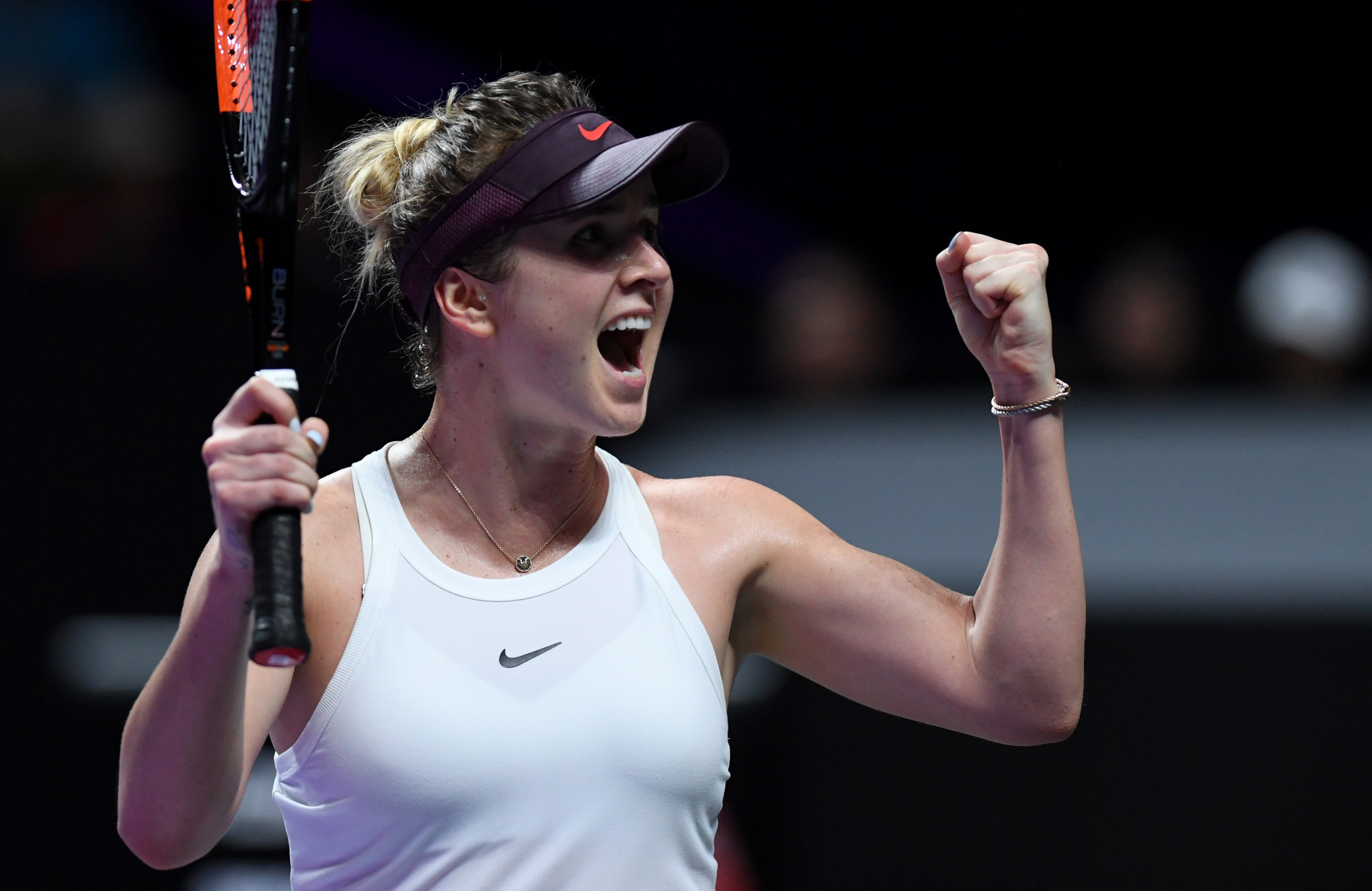 Elina Svitolina is the first player through to the last four ©Getty Images