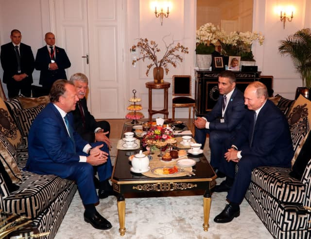 Vladimir Putin praised the progress the IJF has made under the leadership of Marius VIzer ©IJF