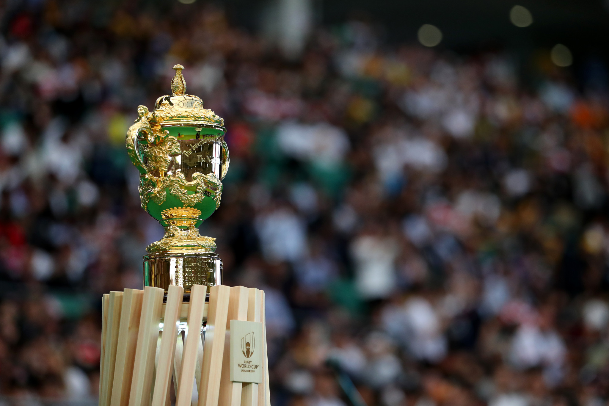South Africa will be aiming to lift the Rugby World Cup trophy for the third time, while England are seeking their second title ©Getty Images
