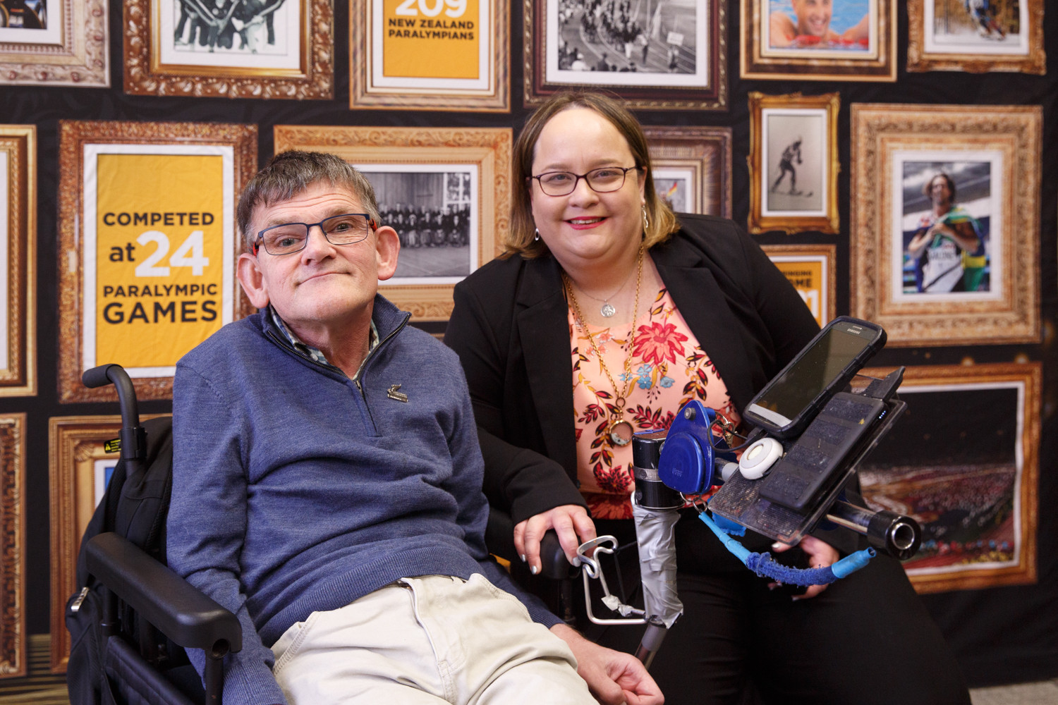 New Zealand Paralympians Greig Jackson and Sarah Powell were celebrated at the sixth community event as part of The Celebration Project in Palmerston North ©Kevin Bills Media