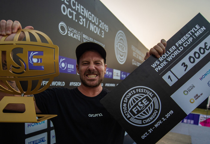 Wellsmore claims gold in roller freestyle at FISE World Series