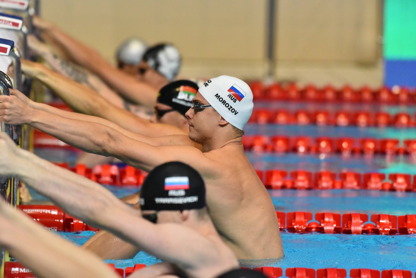 Vladimir Morozov triumphed in the men's 50m backstroke at the FINA World Cup in Kazan ©FINA