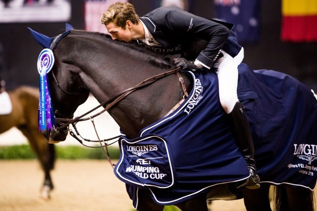 Eighteen-year-old American Brian Moggre claimed the second International Equestrian Federation Jumping World Cup victory of his career on home ground in Lexington ©FEI