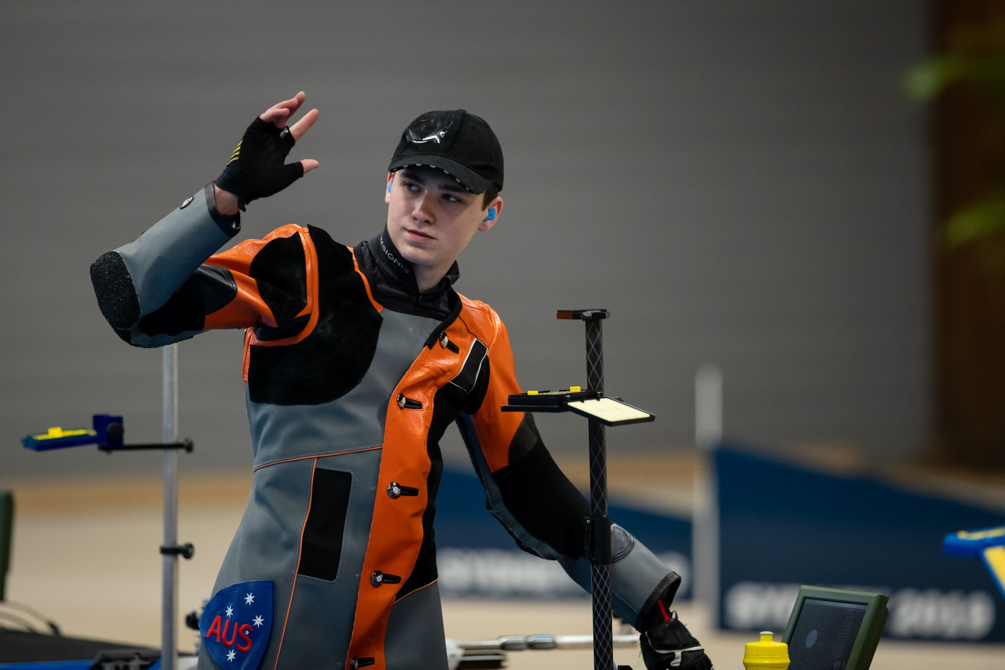 Alex Hoberg triumphed in the men's 10 metres air rifle final on a successful day for hosts Australia at the Oceania Shooting Championship in Sydney ©Shooting Australia