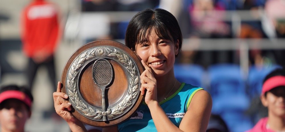 Makoto Hondama was the women's winner at the All Japan Tennis Championships - a test event for next year's Olympic Games in Tokyo ©Japanese Tennis Association 