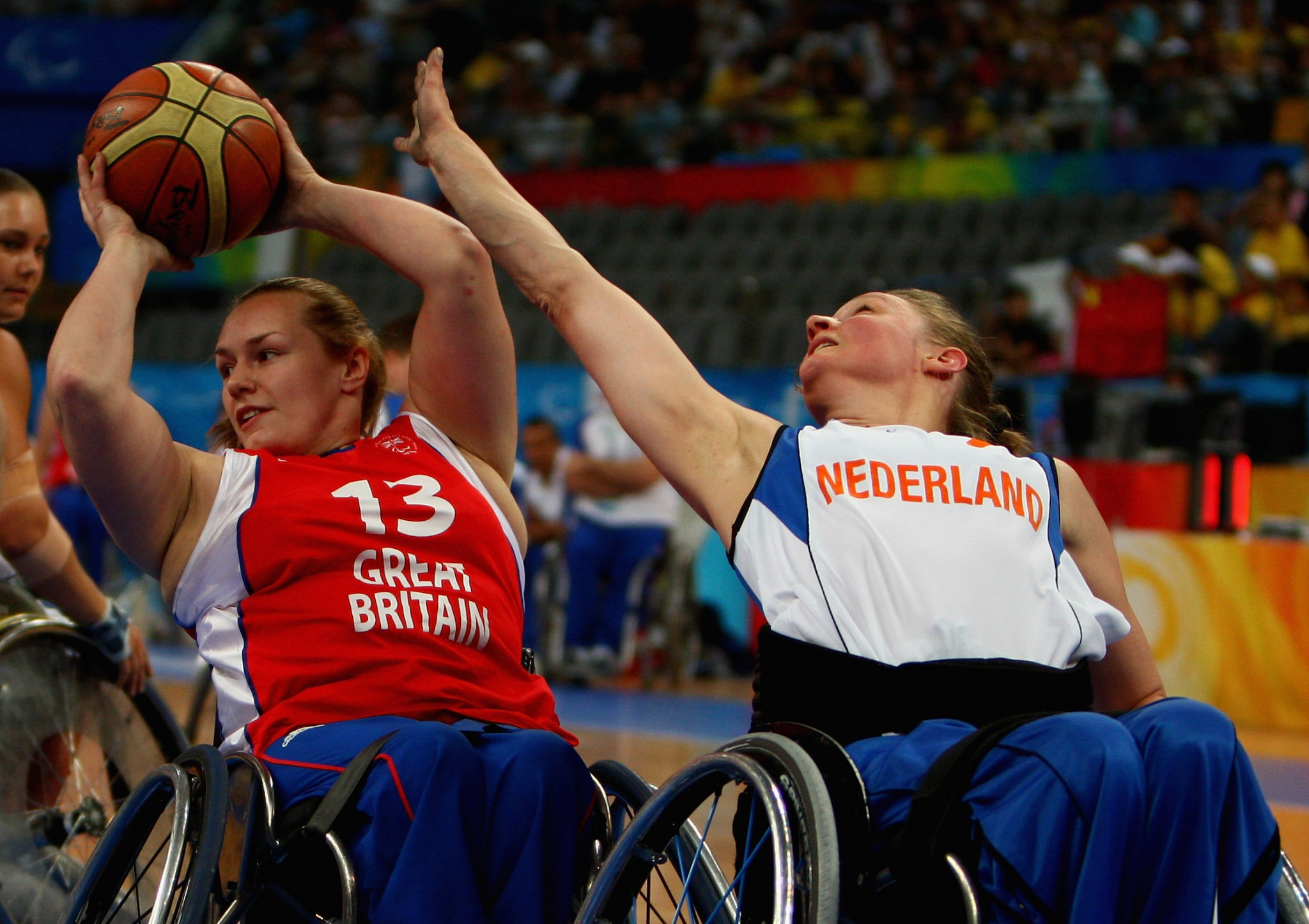 Barbara van Bergen made her Paralympic debut with the Dutch wheelchair basketball team at Beijing 2008 ©Getty Images