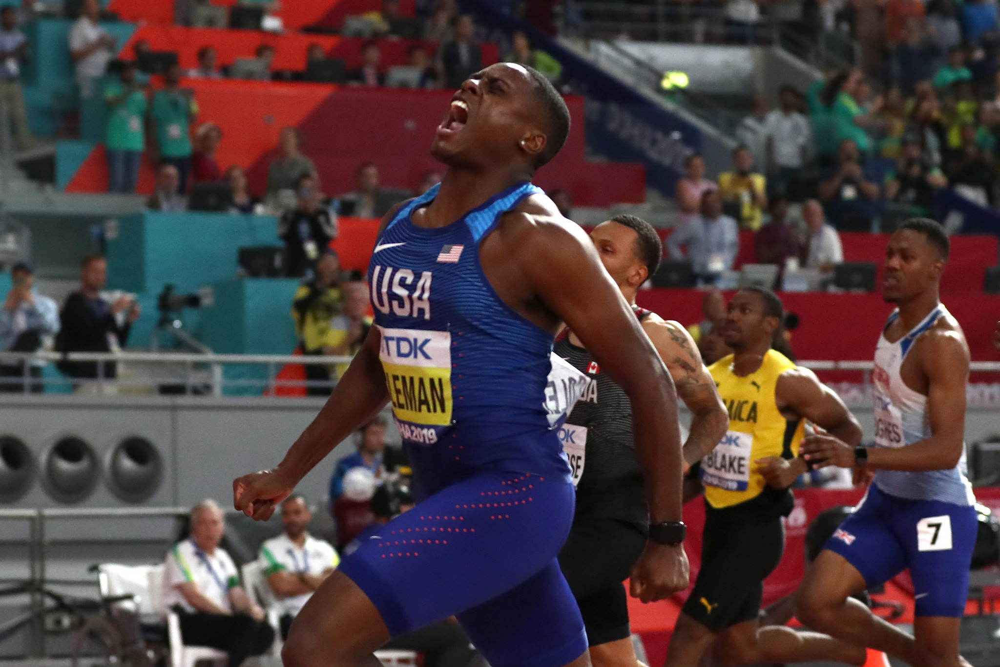 America's world 100 metres champion Christian Coleman is one of several top athletes to have been caught up in problems because of the whereabouts rule designed to fight doping ©Getty Images