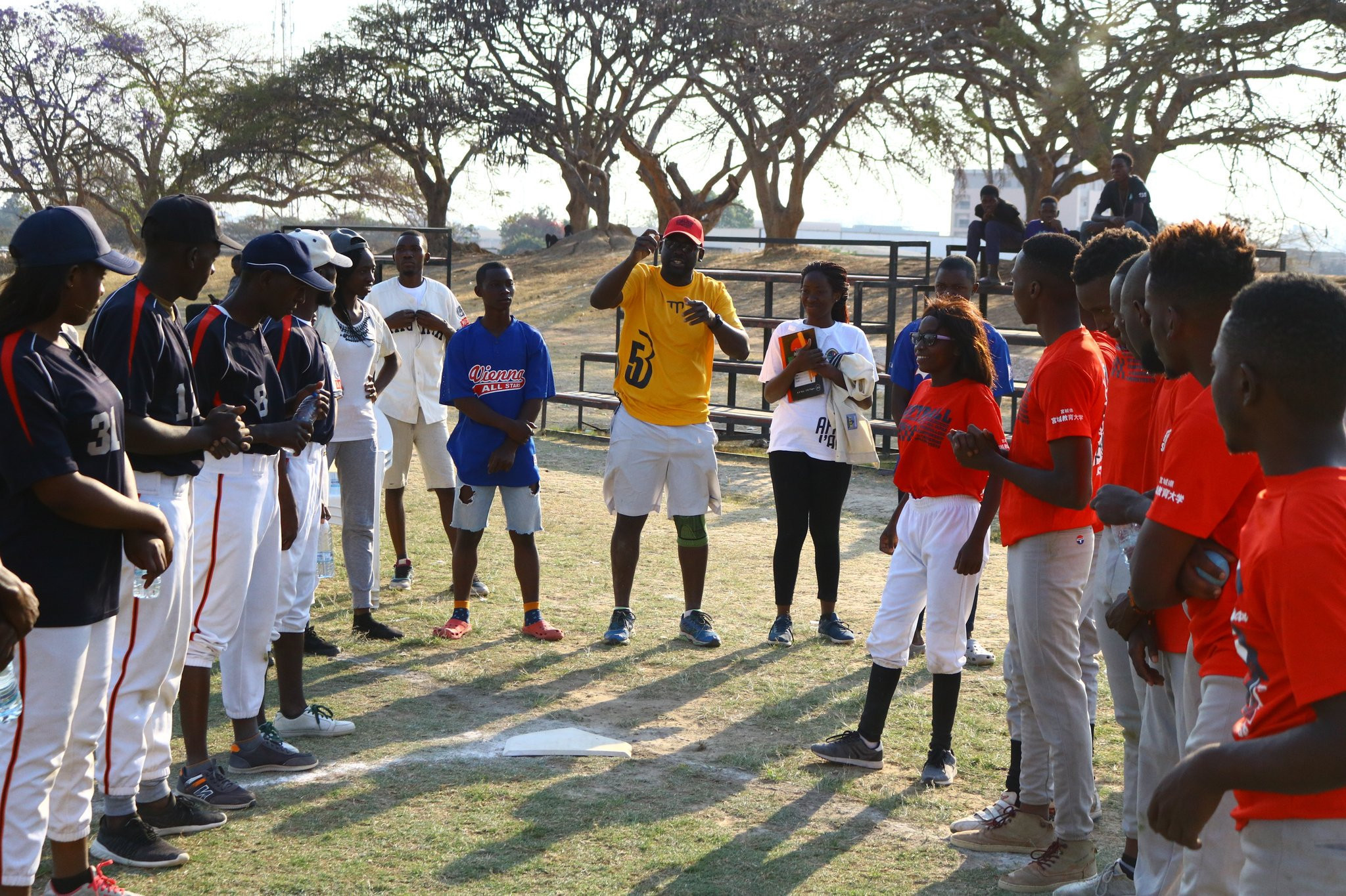 Baseball5 being taught in Zambia ©WBSC