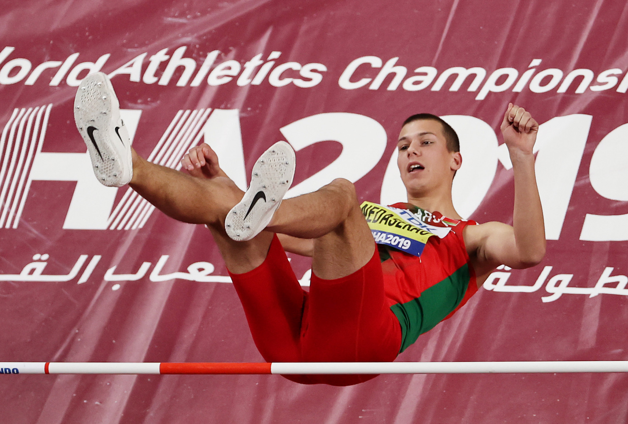 Dzmitry Nabokau competed for Belarus at this year's iAAF World Championships in Doha