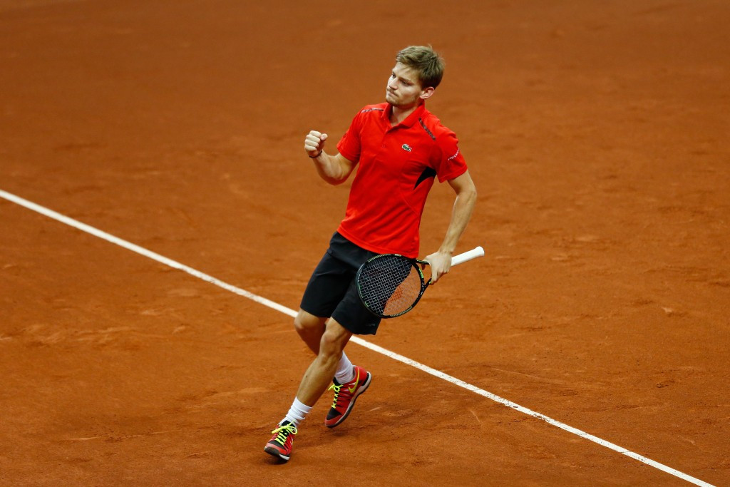 David Goffin recovered from two sets down to put Belgium into an early lead ©Getty Images