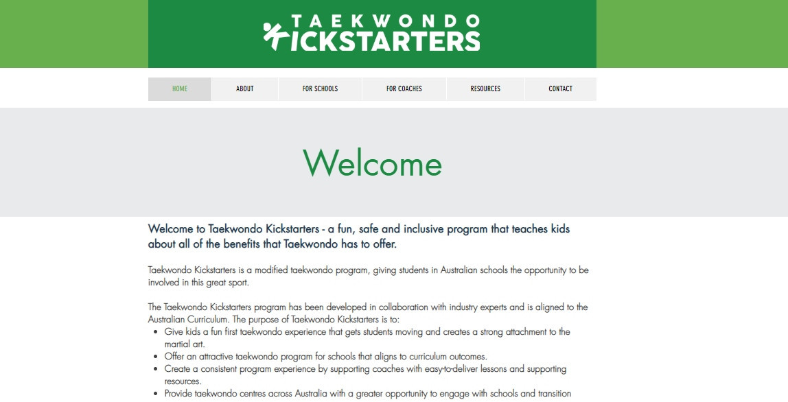 Australian Taekwondo is hoping its Kickstarters programme can be included on the national curriculum in 2020 ©Australian Taekwondo 