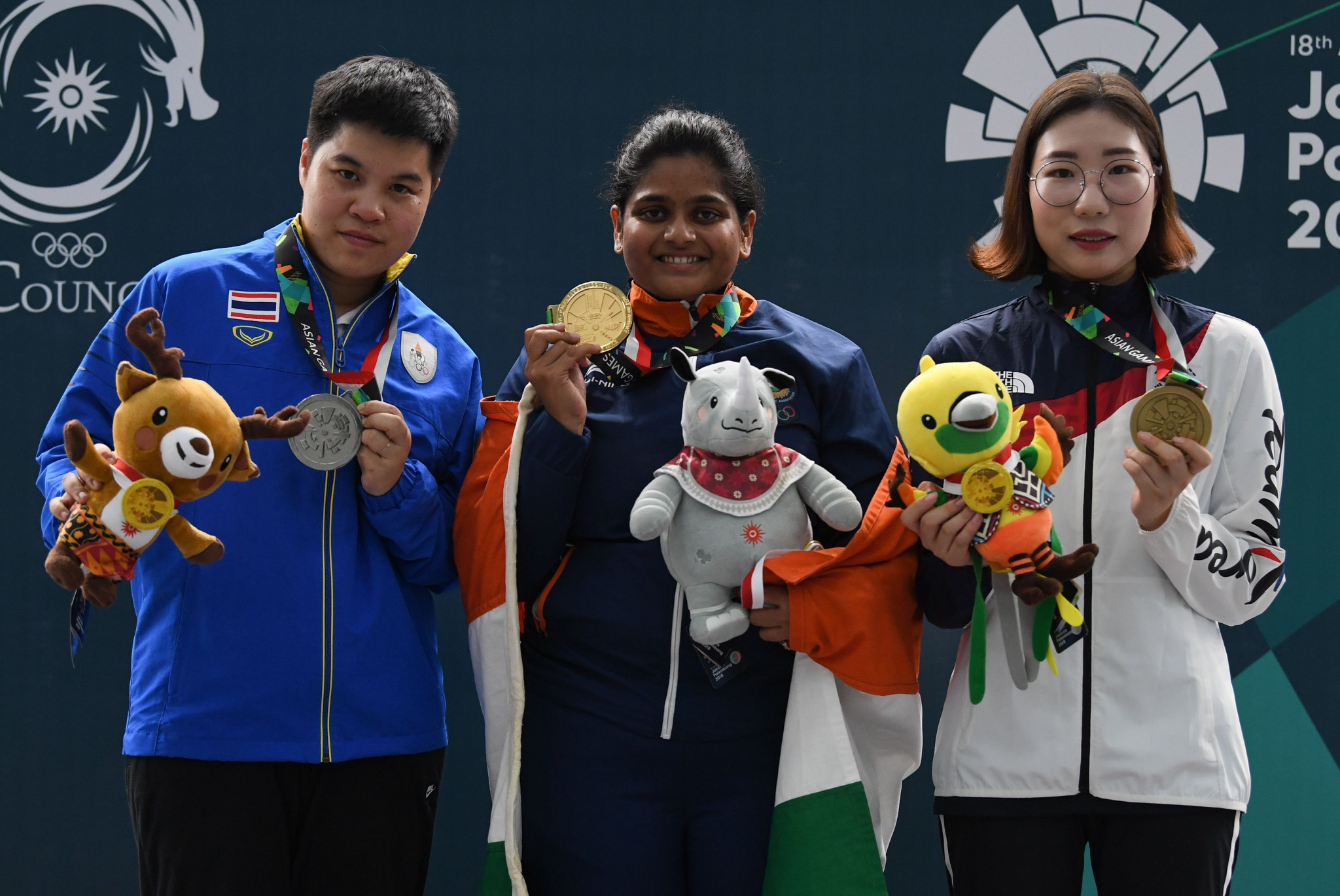Thailand's Naphaswan Yangpaiboon, the 2018 Asian Games silver medallist, won the women's 25 metres pistol event at the Asian Shooting Championships in Doha ©Getty Images