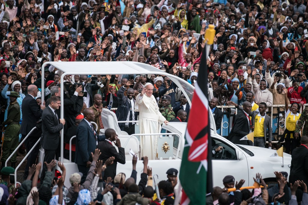 Pope Francis used a visit to Kenya today to warn of the dangers of corruption ©Getty Images