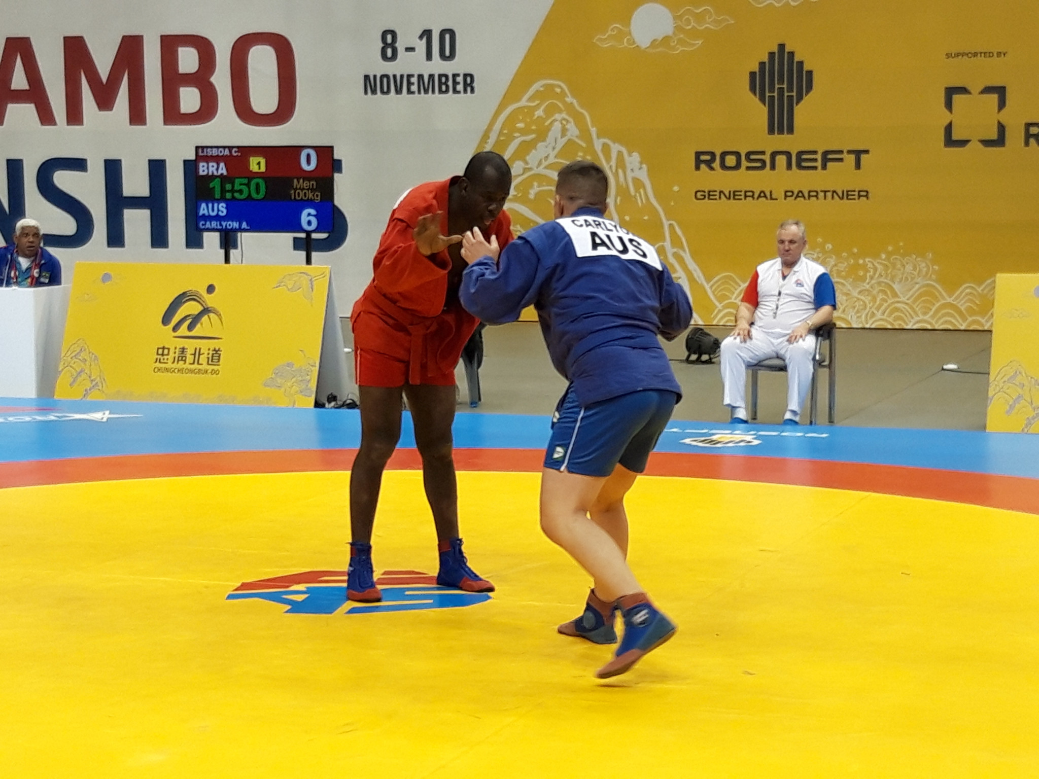 Top seeds crash out on second day of World Sambo Championships
