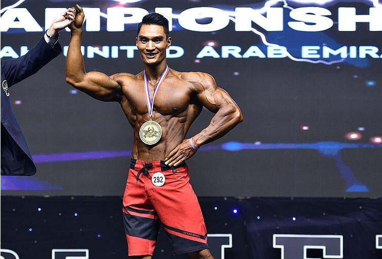 Liu Mao Yi won the overall physique title at the IFBB Men's World Championships ©EastPhotoLabs