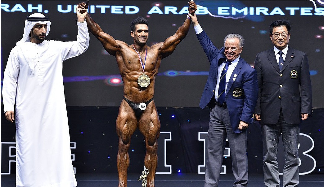 Sajad Heidari Chegeni of Iran was named the overall classic bodybuilding winner ©IFBB/EastLabPhotos
