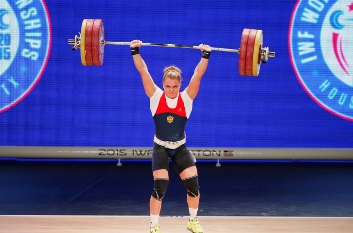 Russia's Olga Zubova won gold in the women's 75kg clean and jerk but had to settle for bronze overall ©Getty Images 