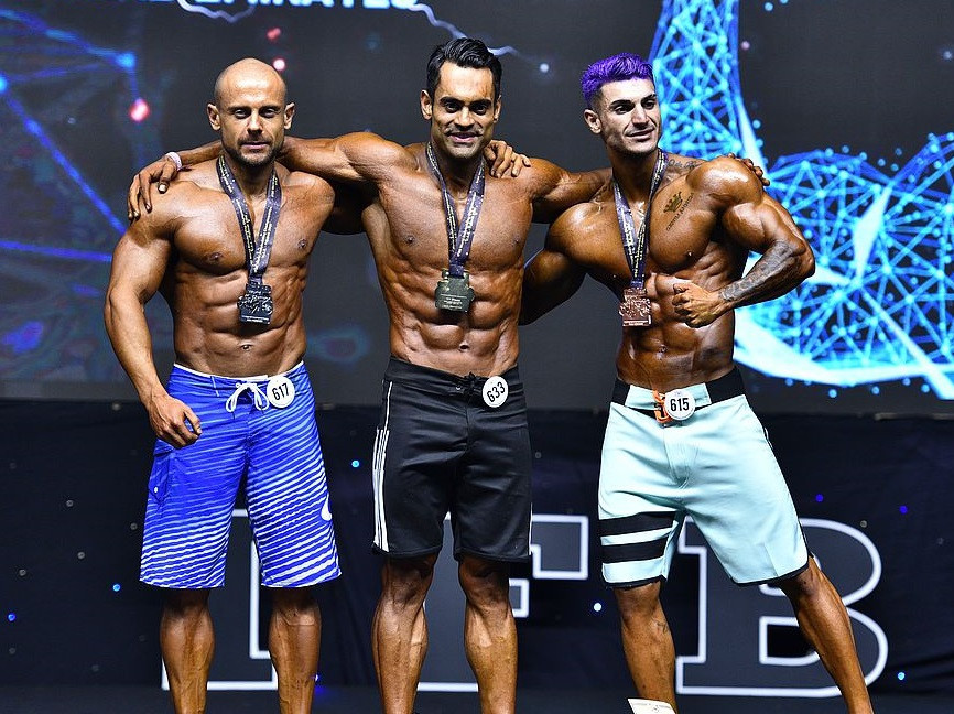 Hossein Karimi was the victor in the muscular men's physique open ©IFBB/EastPhotoLabs