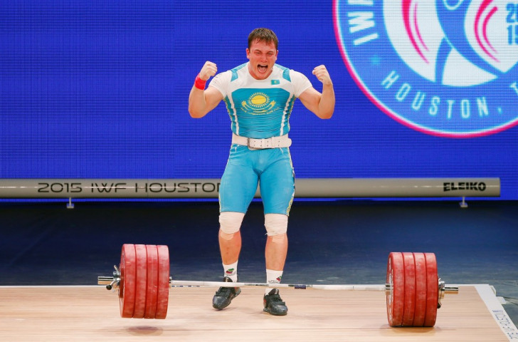 Kazakhstan’s Alexandr Zaichikov won the men's 105kg overall crown ©Getty Images