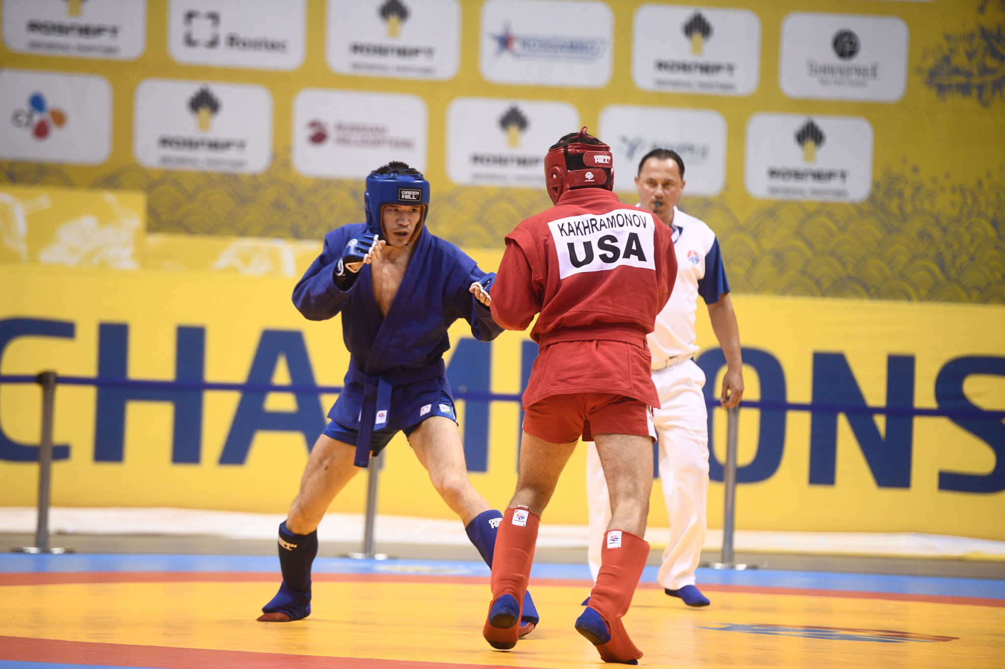 Saidyokub Kahkramonov won the first bronze medal for the United States at the event ©FIAS 