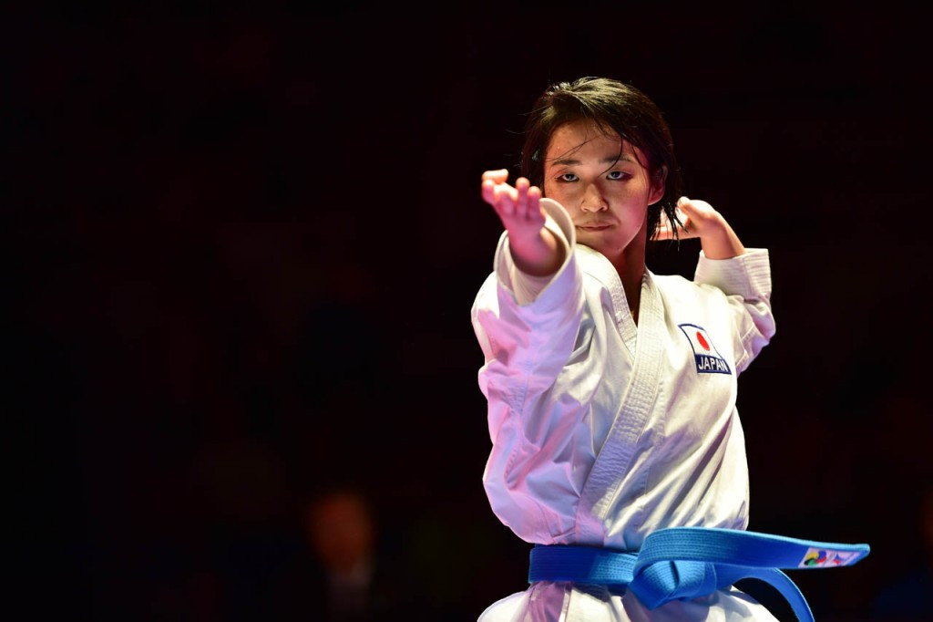 Kiyou Shimizu of Japan took gold in the women's kata event ©Xavier Servolle/WKF