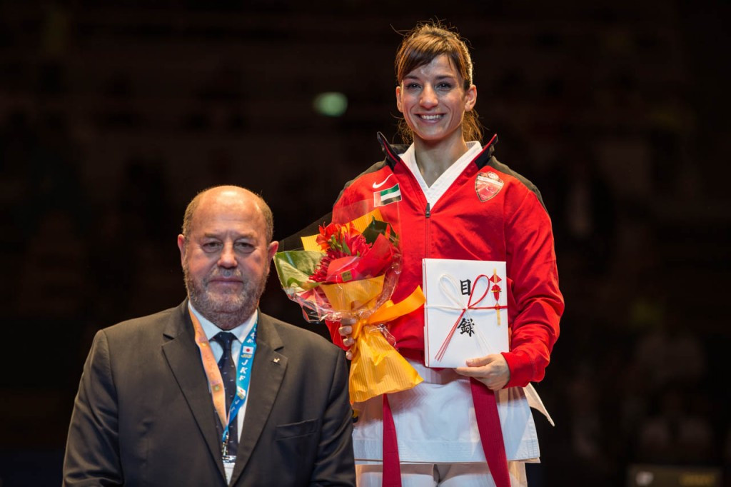 Sandra Sanchez Jaime was crowned grand champion despite defeat in the final ©Xavier Servolle/WKF