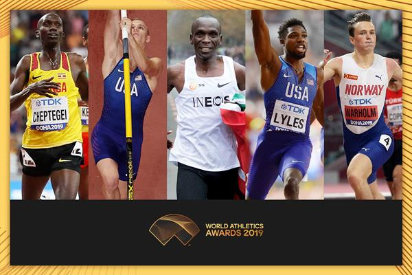 Kipchoge among five finalists for Male World Athlete of the Year