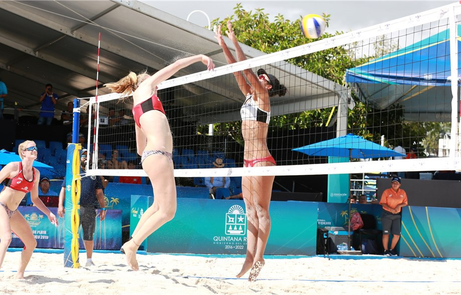Canadians Shanice Marcelle and Julie Gordon reached their first main draw ©FIVB