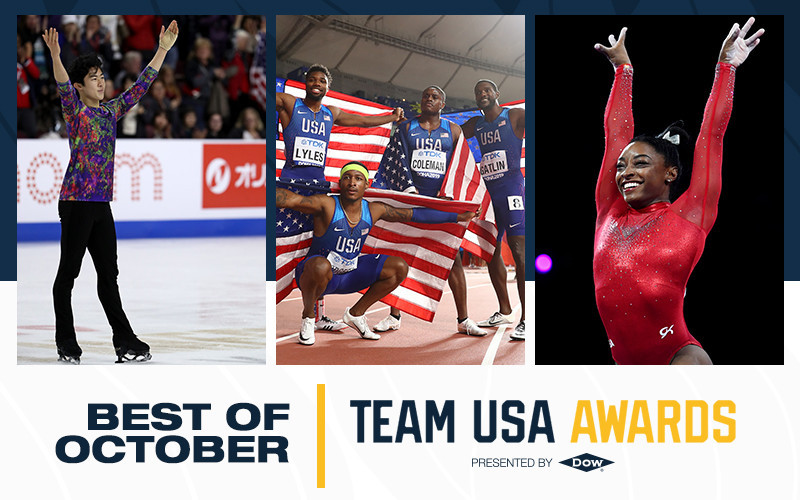 Biles and Chen among recipients of USOPC Best of October awards