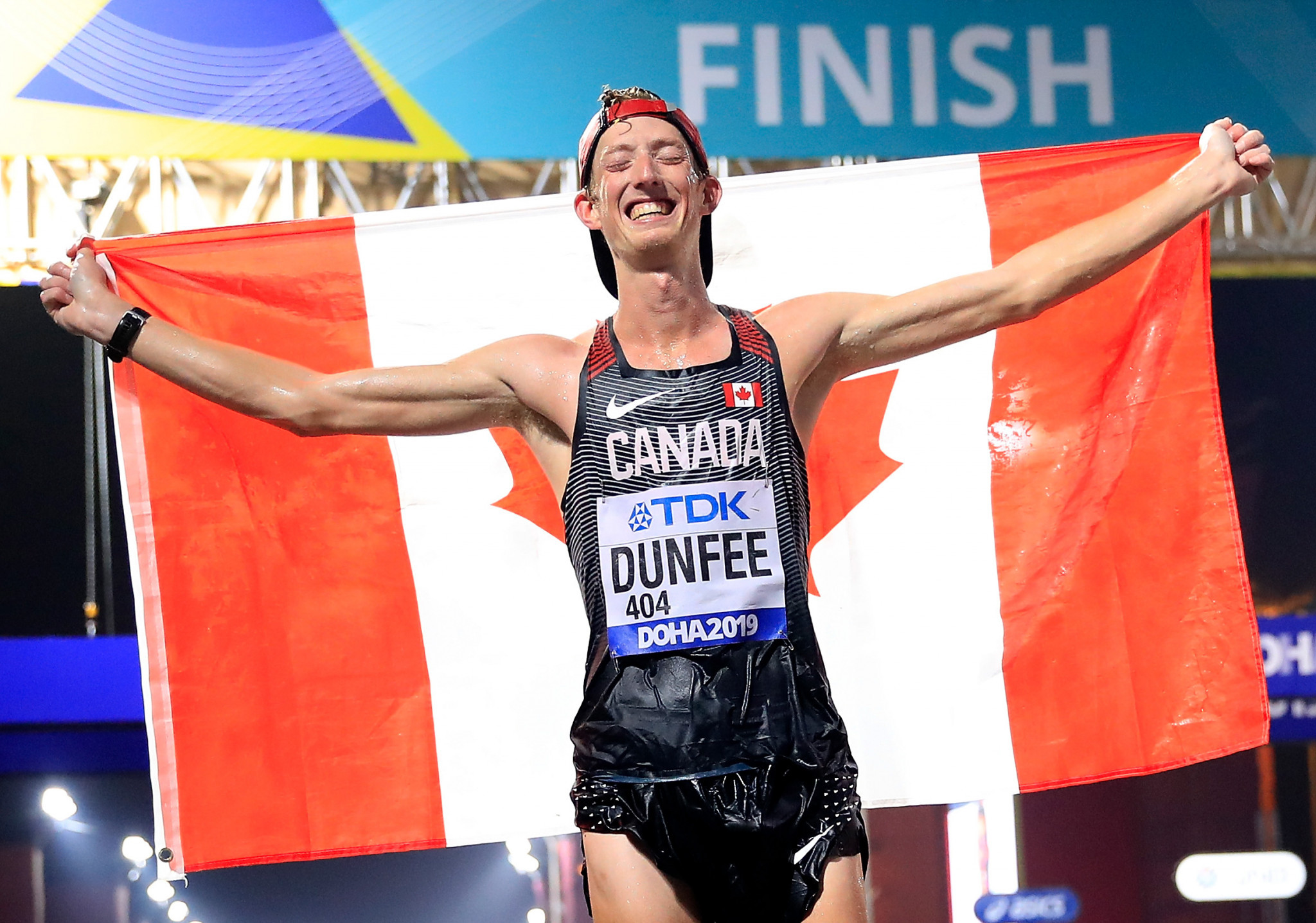 Canada's World Championships 50km race walk bronze medallist Evan Dunfee has accused the IOC of "hypocrisy" after moving the Olympic marathons and race walks but staging other events in Tokyo ©Getty images