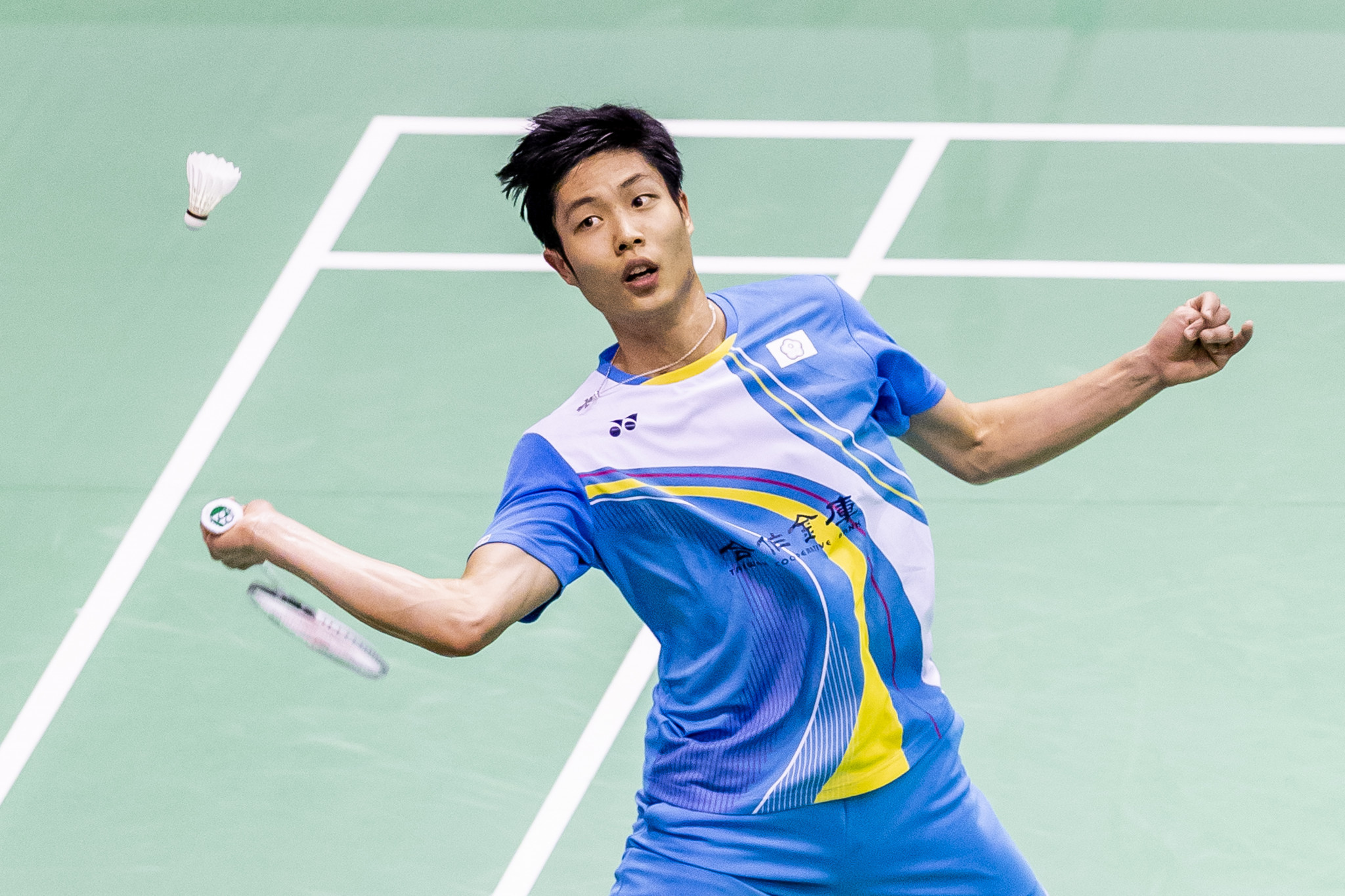 Men's second seed Chou Tien-chen came from behind to go through ©Getty Images