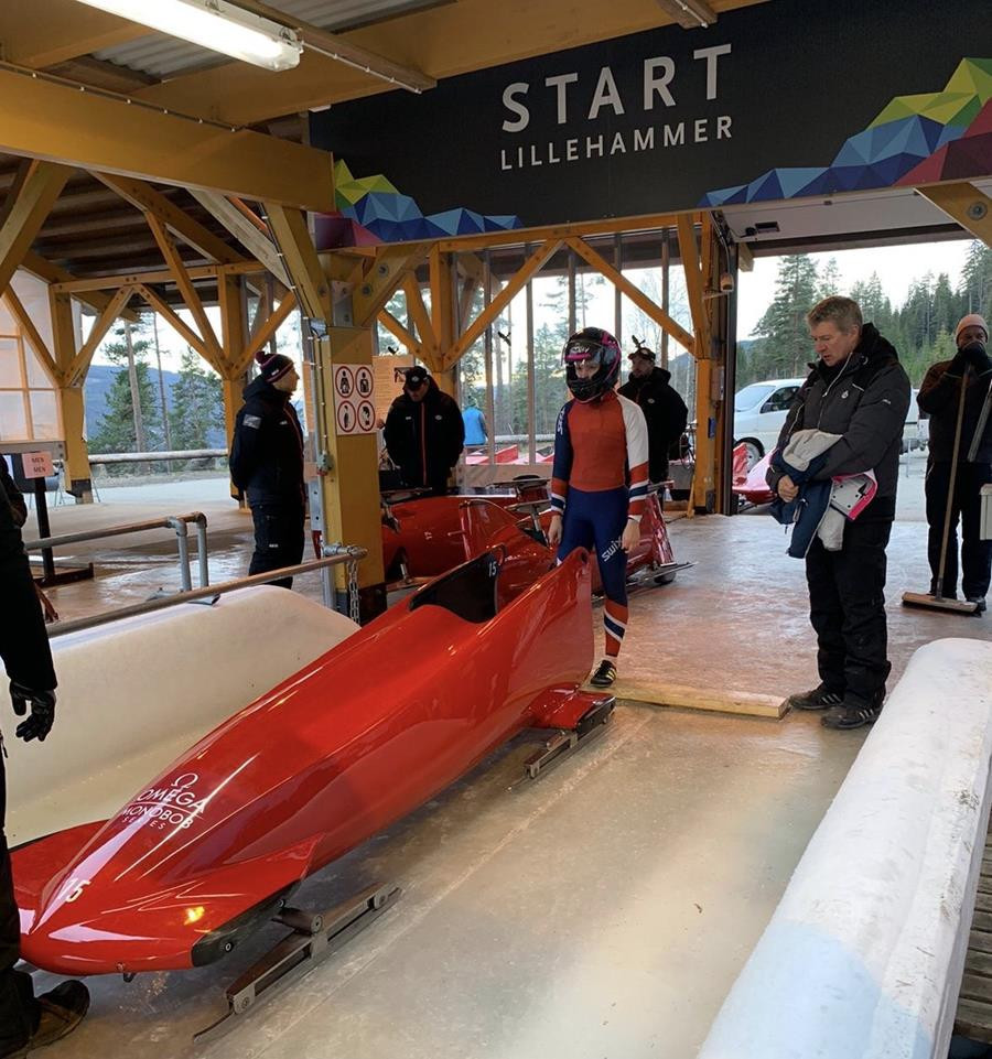 Lausanne 2020 qualifying for monobob and skeleton got underway in Lillehammer ©BBSA