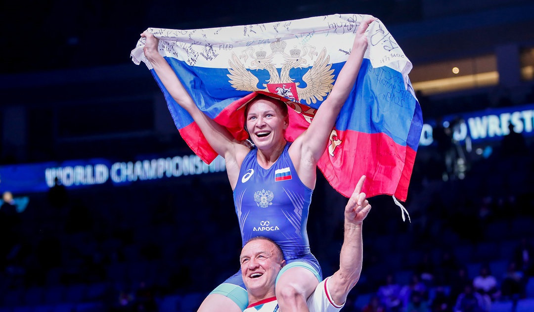 Inna Trazhukova features in the Russian team at the UWW Women's World Cup ©UWW