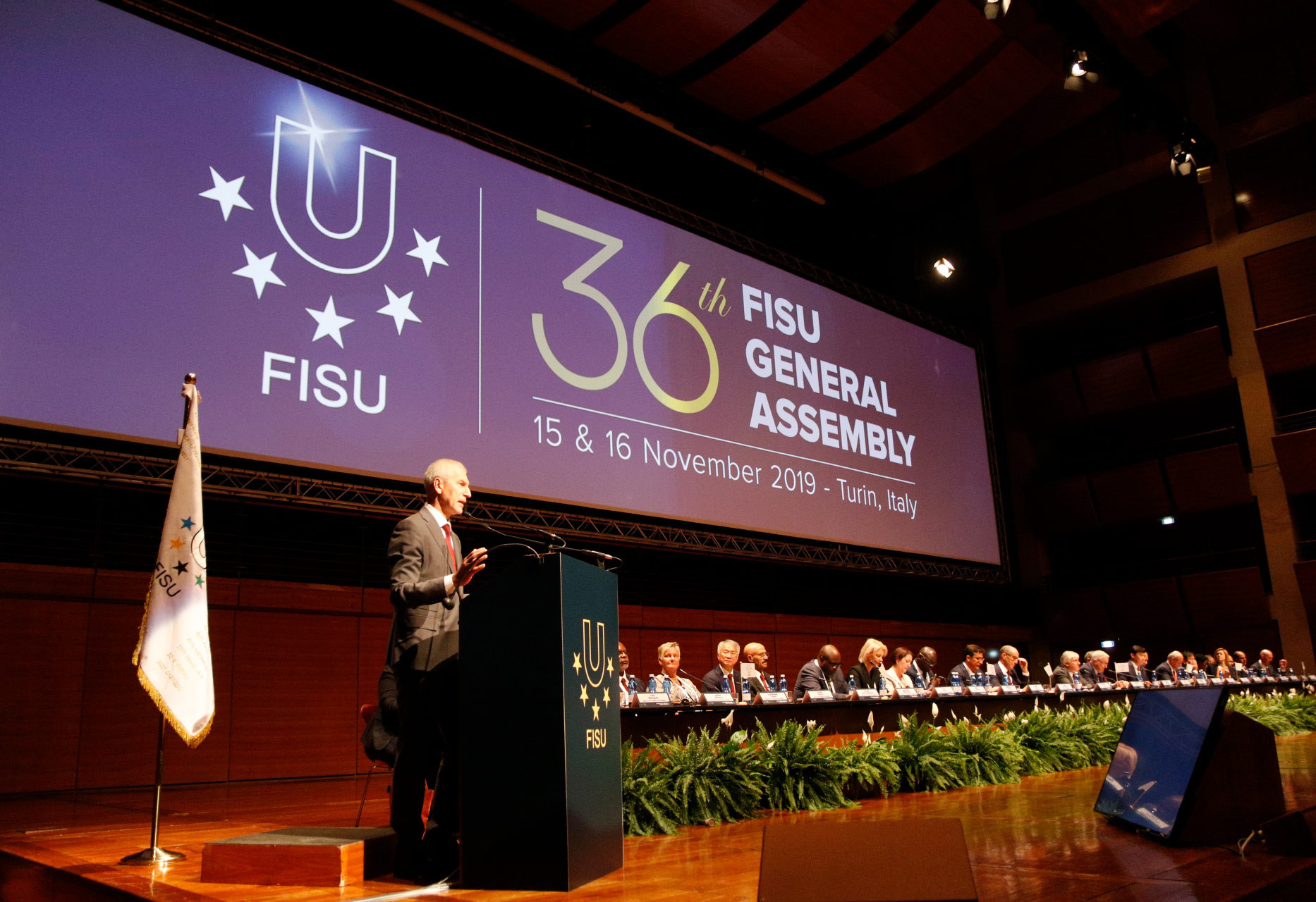 The FISU General Assembly in Turin has been looking forward to the future, as well as celebrating a successful year featuring the Winter Universiade in Krasnoyarsk and the Summer Universiade in Naples ©FISU