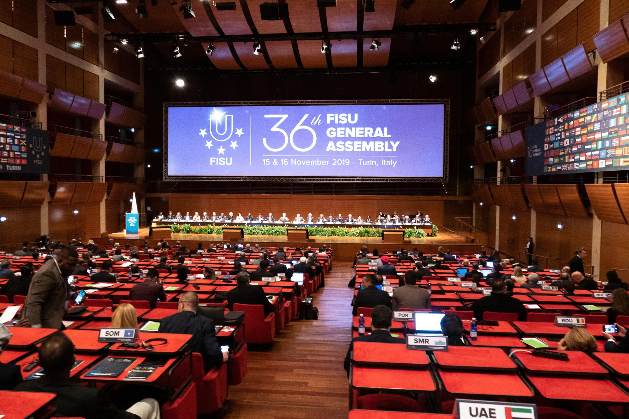 The General Assembly took place in the Lingotto Congress Center in Turin, which is part of the old Fiat factory ©FISU